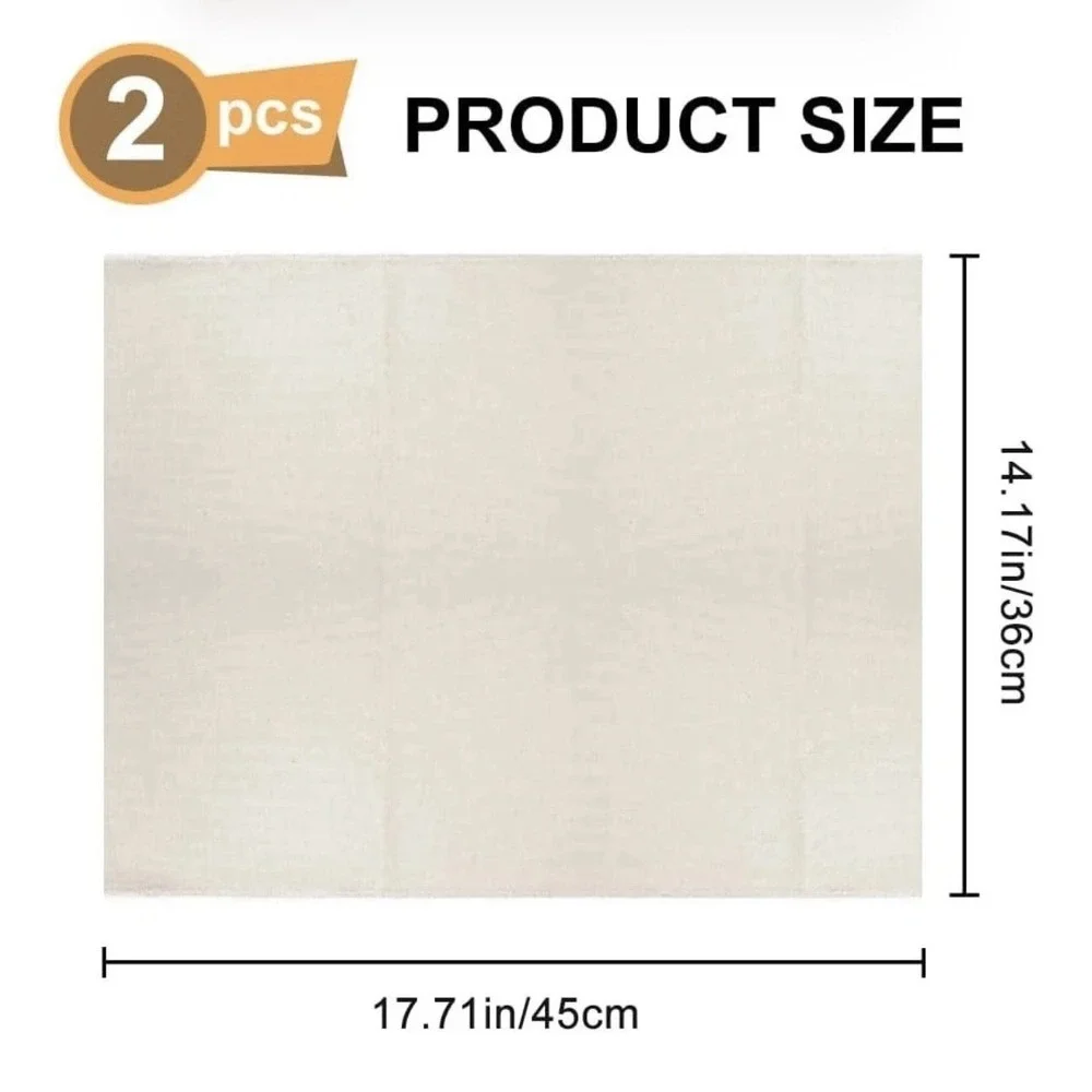 2 Pack Linen Bread Cloth Proofing Towels 14